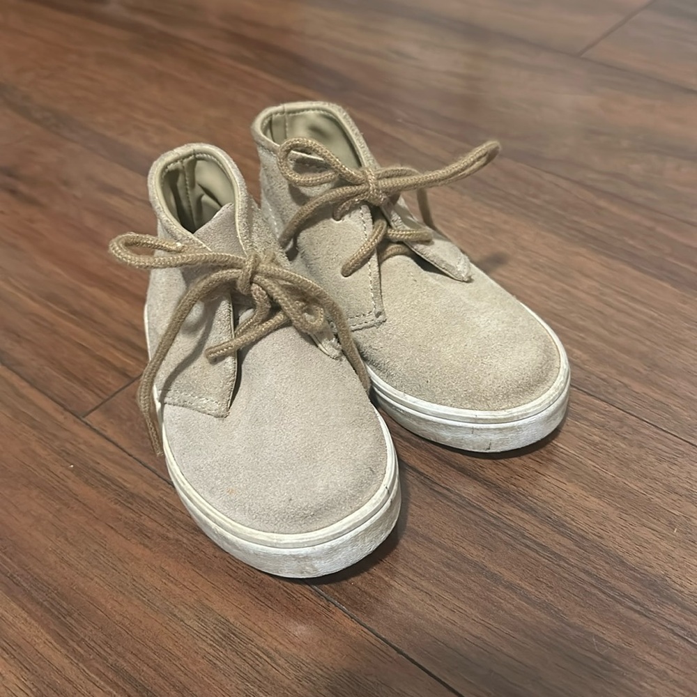 Janie and Jack Suede Leather Tie Bootie/Sneakers
